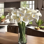 12pcs White Calla Lilies Artificial Flowers