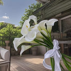 12pcs White Calla Lilies Artificial Flowers