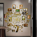 A Set of Mirror-Finish Acrylic Puzzle Photo Trees