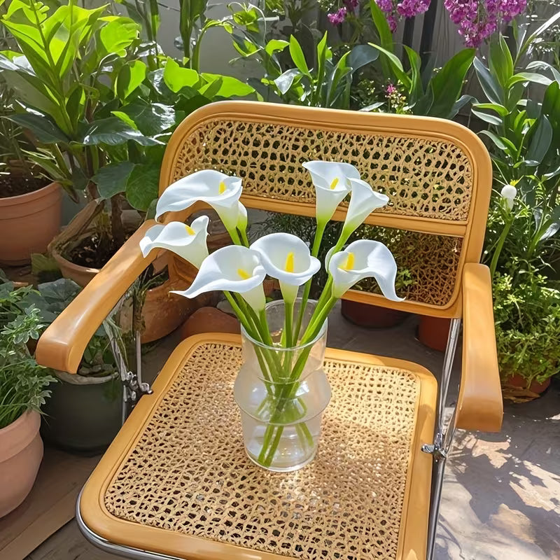 12pcs White Calla Lilies Artificial Flowers