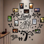 A Set of Mirror-Finish Acrylic Puzzle Photo Trees