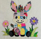 Patchwork Donkey Quilt Pattern PDF Baby Blanket & Wall Hanging Applique Farm Design