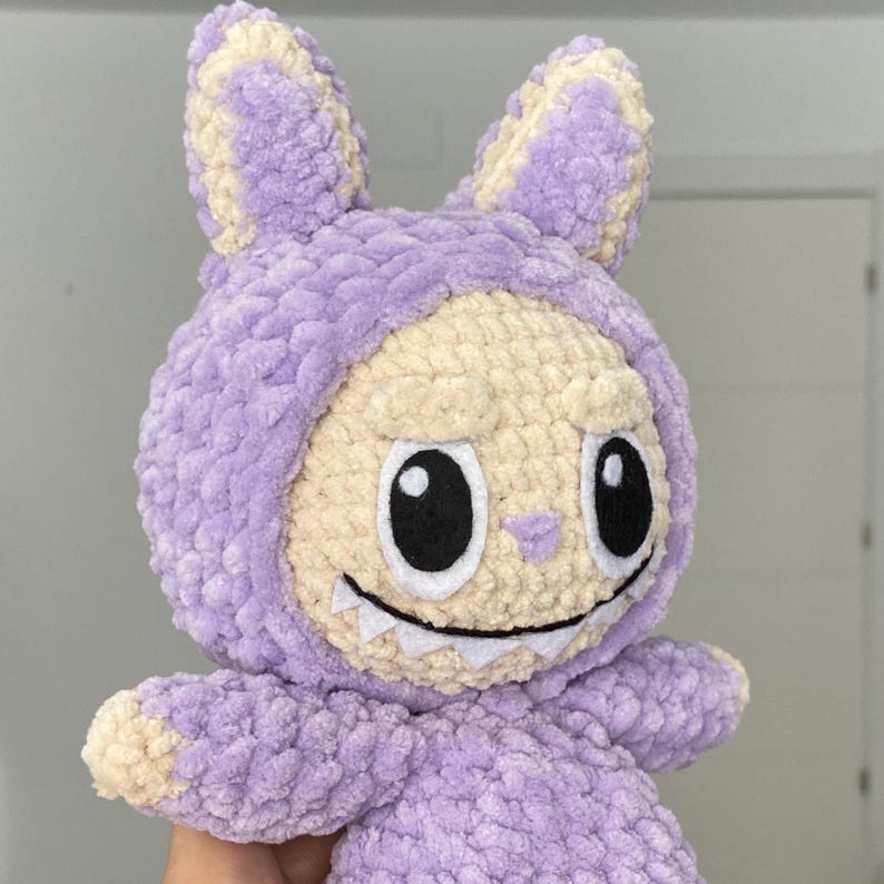 Smiling Bunny Amigurumi Labubu Inspired PDF Version