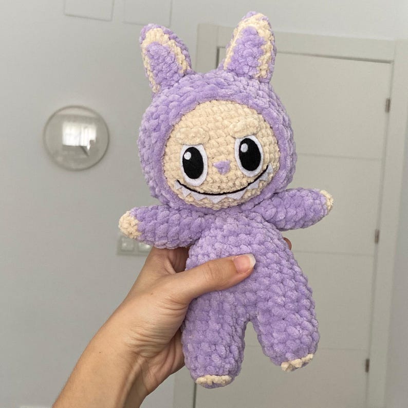 Smiling Bunny Amigurumi Labubu Inspired PDF Version